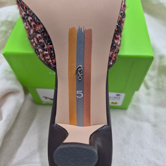 NEW Sam Edelman Women's Brit Mule Coffee Multi Boucle size 5 Medium - Picture 6 of 8